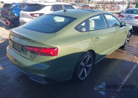 2025 Audi A5 Sportback Premium Plus 45 Tfsi S Line Quattro S Tronic из США, поврежденный, VIN WAUFACF50SA012221